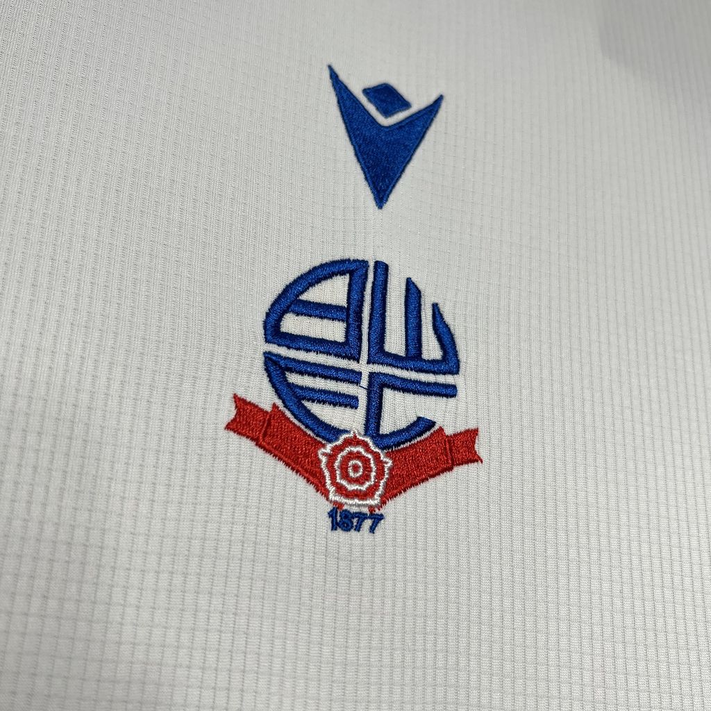 Bolton Wanderers Titular 2024-25 Macron Torcedor Masculina - Lançamento