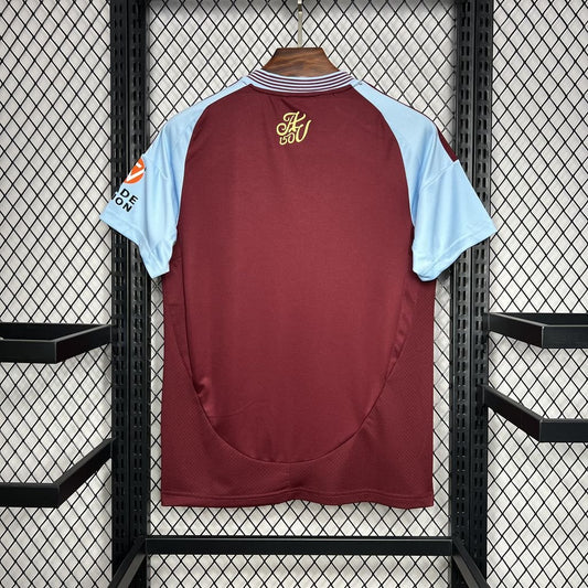 Aston Villa Titular 2024-25 Adidas Torcedor Masculina - Lançamento