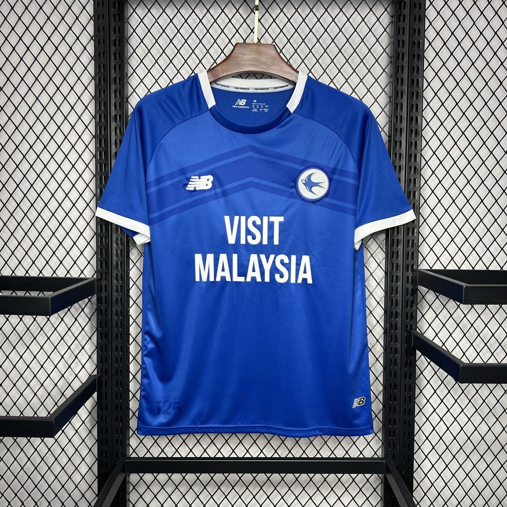 Cardiff City Titular 2024-25 New Balance Torcedor Masculina - Lançamento
