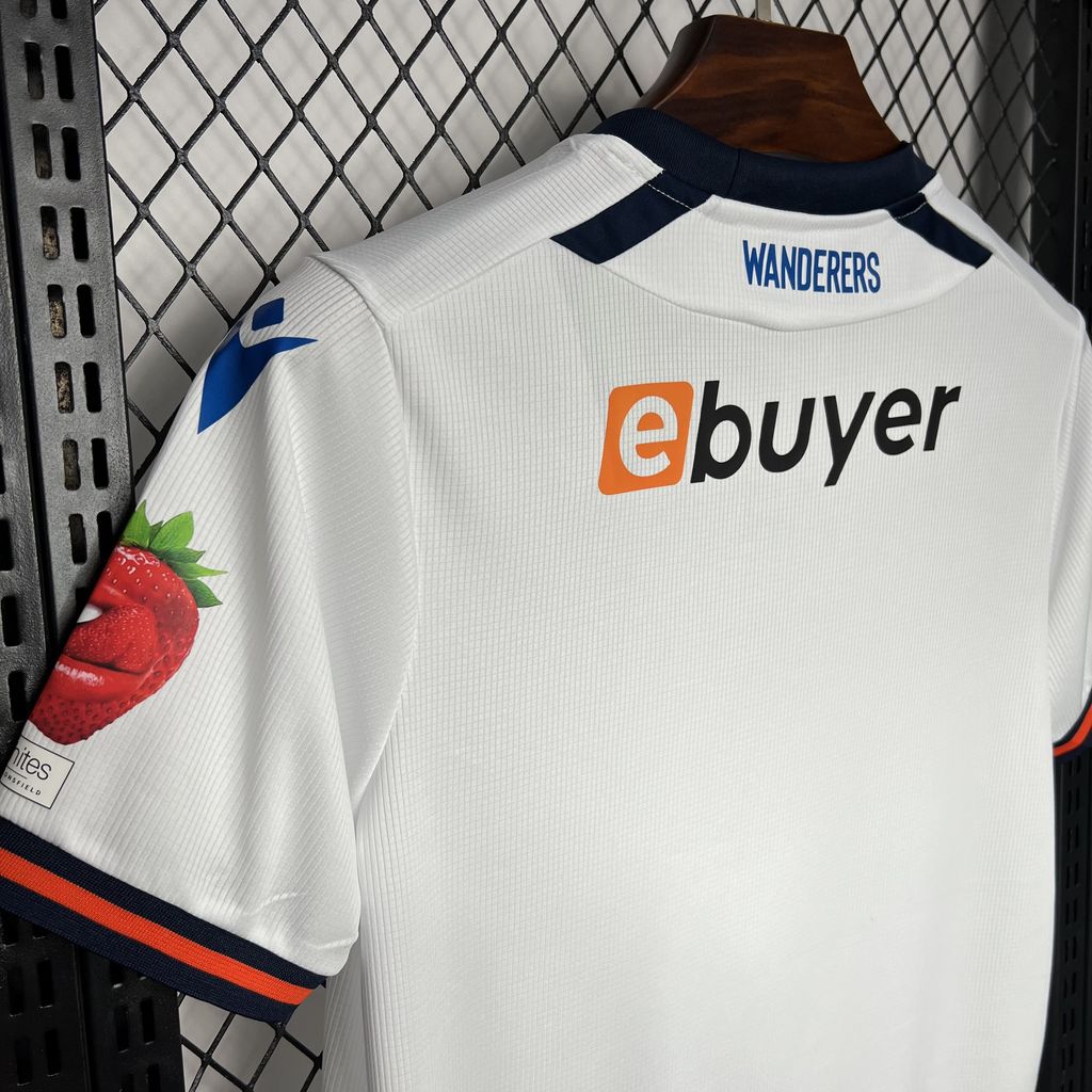 Bolton Wanderers Titular 2024-25 Macron Torcedor Masculina - Lançamento