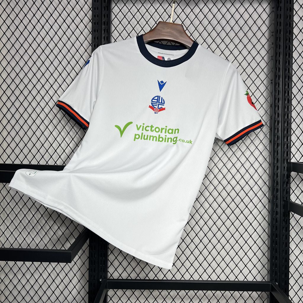 Bolton Wanderers Titular 2024-25 Macron Torcedor Masculina - Lançamento