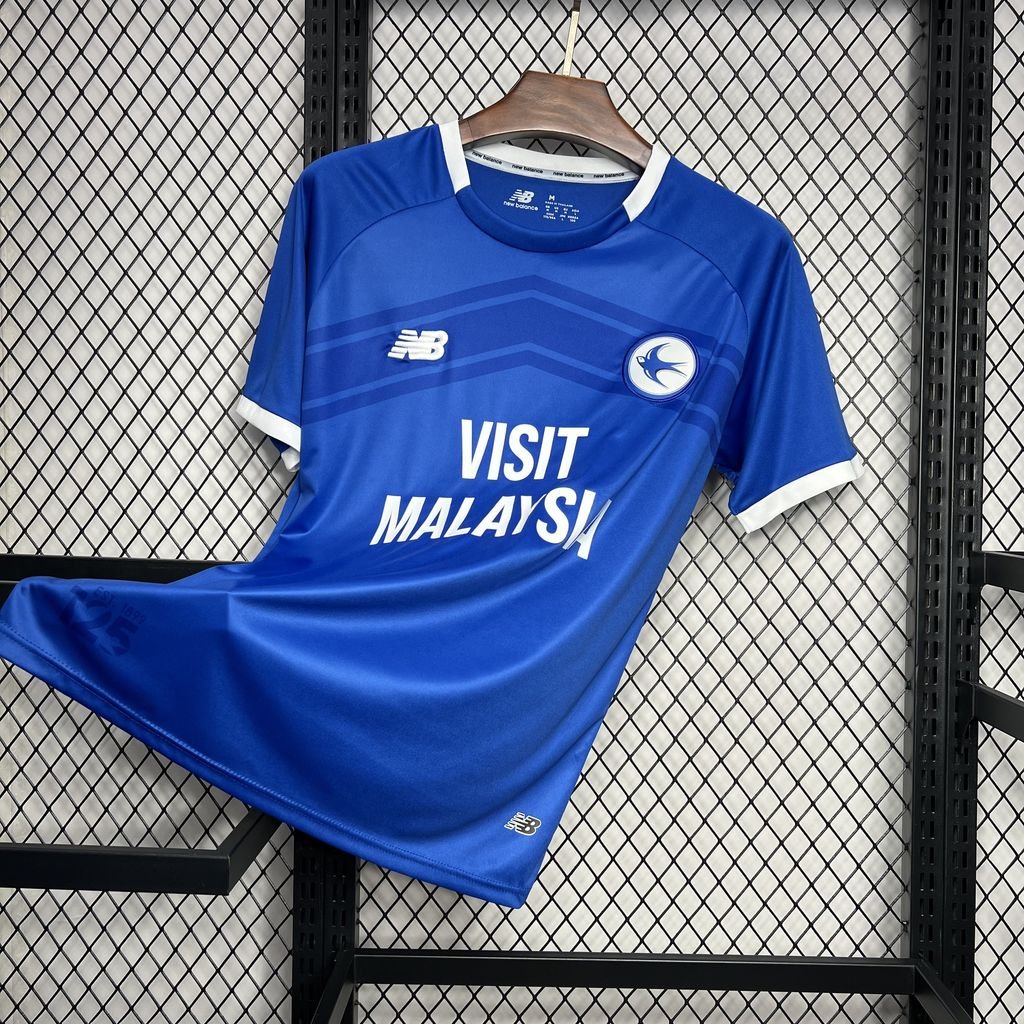 Cardiff City Titular 2024-25 New Balance Torcedor Masculina - Lançamento