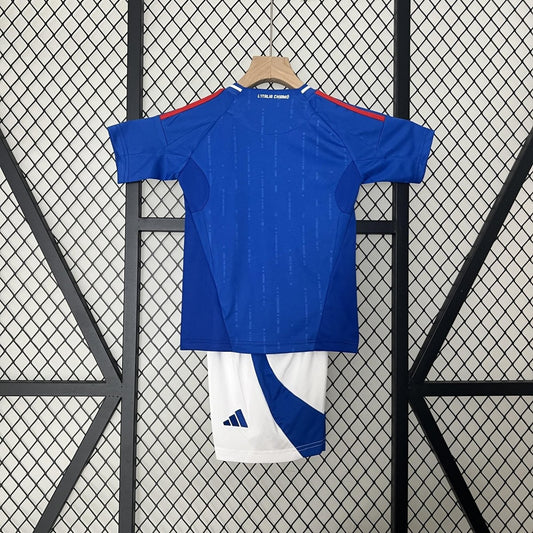 Kit Infantil Itália Titular 2024 - Adidas Lançamento