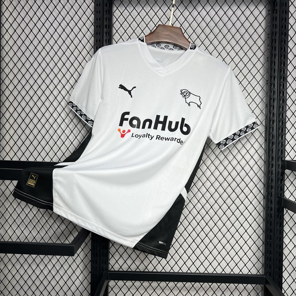 Derby County Titular 2024-25 Puma Torcedor Masculina - Lançamento