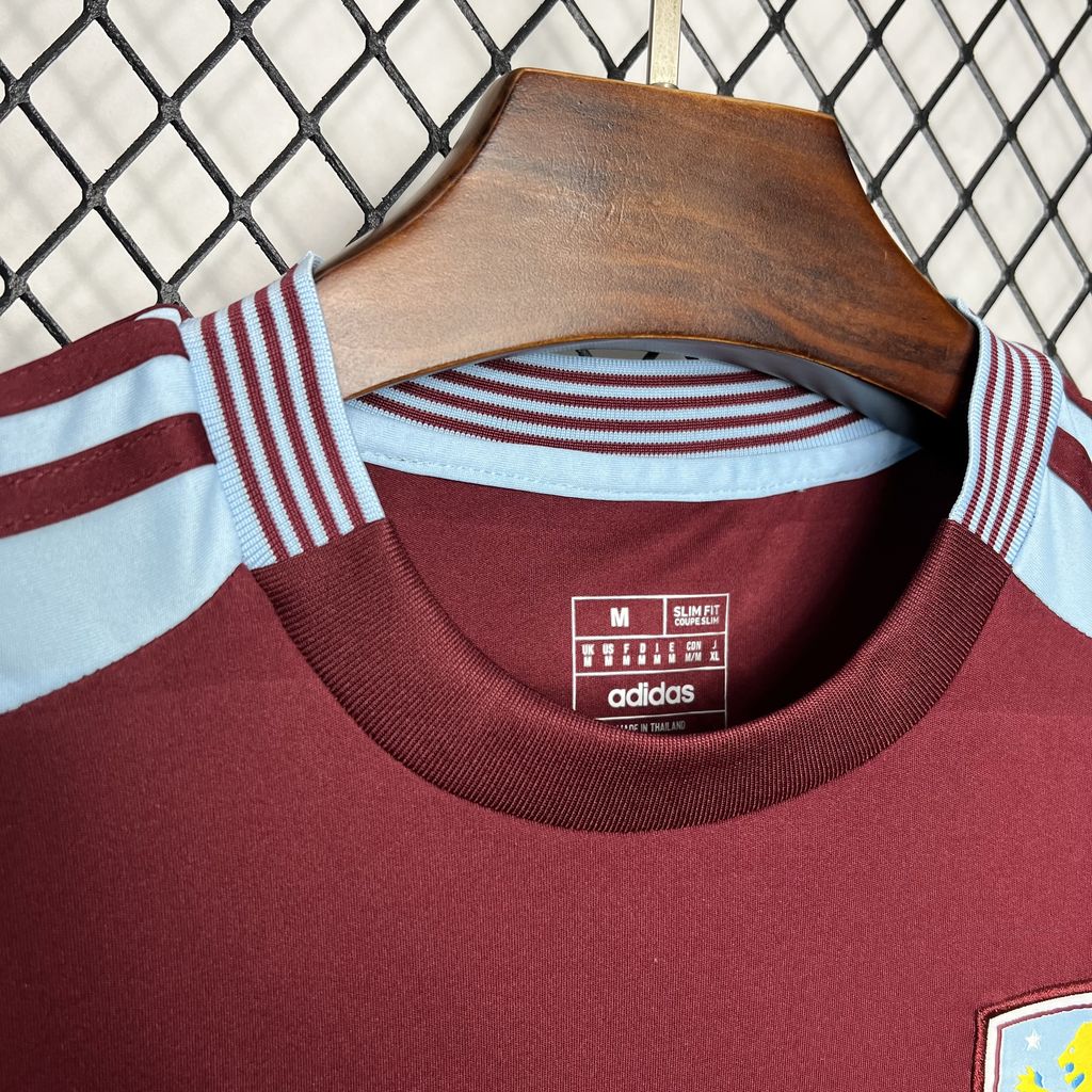 Aston Villa Titular 2024-25 Adidas Torcedor Masculina - Lançamento