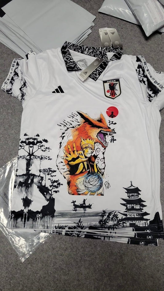 Camisa Japão Edição Especial Naruto + Kurama 2024 - Versão Torcedor