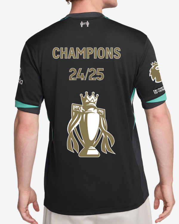 Liverpool Segundo Uniforme Champions 24/25 - Troféu Gold