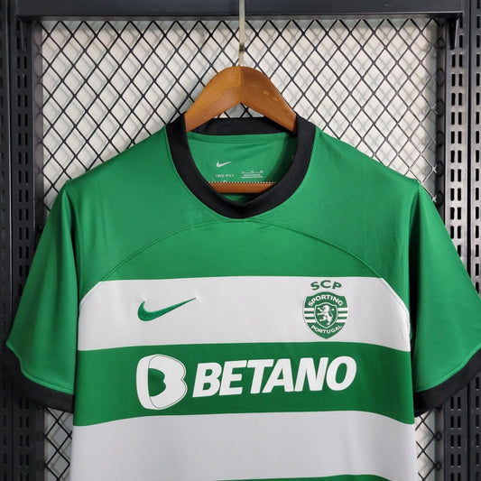 Camisa Sporting Home 23/24 - Nike Torcedor Masculina - Lançamento