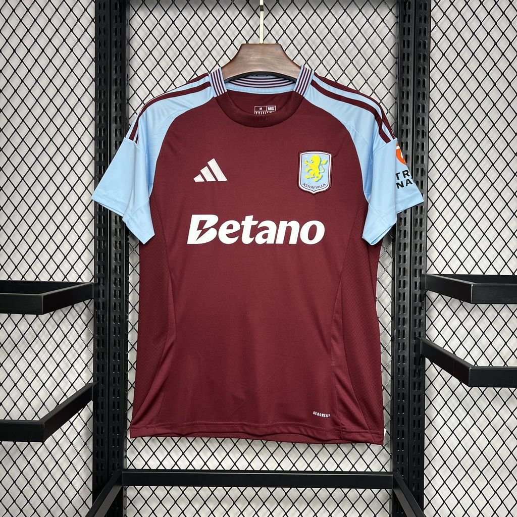 Aston Villa Titular 2024-25 Adidas Torcedor Masculina - Lançamento