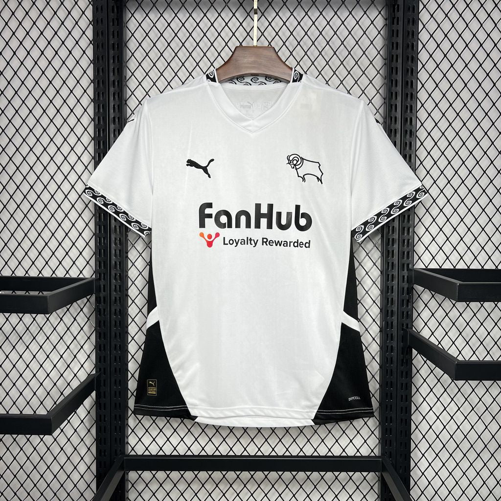 Derby County Titular 2024-25 Puma Torcedor Masculina - Lançamento