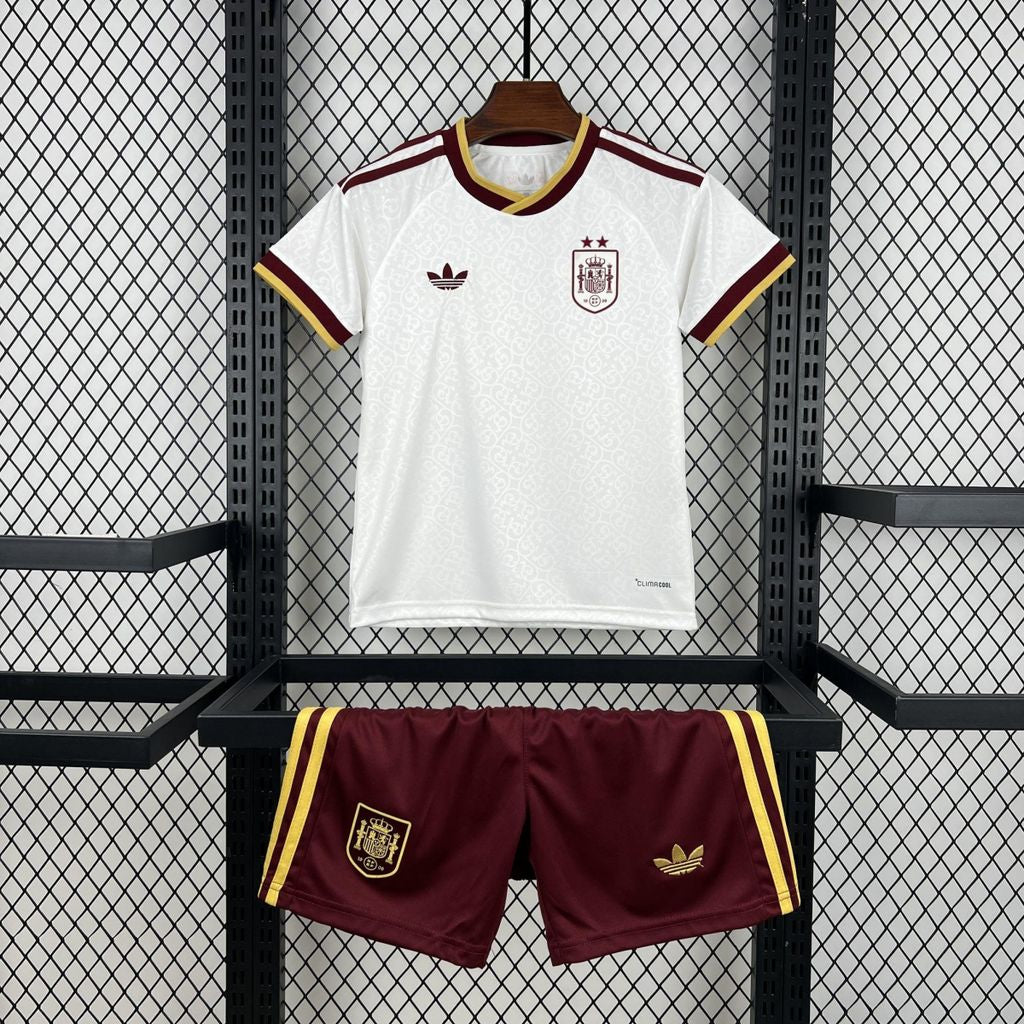 Kids Espanha 2 Estrelas Copa 2026 - Segundo Uniforme