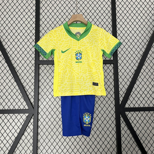 Kit Infantil Brasil Titular 2024 - Nike Lançamento