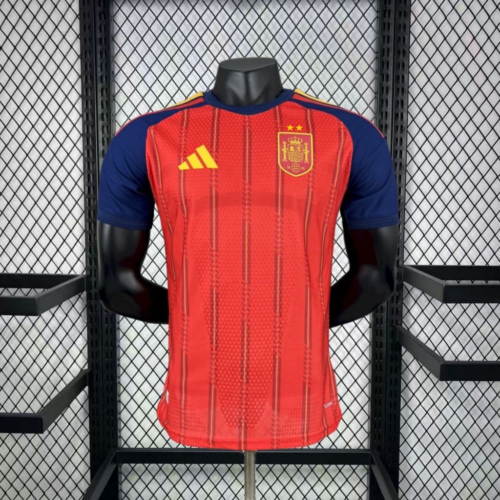 (Versão Jogador) Espanha 2 Estrelas Copa 2026 - Camisa Titular