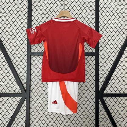 Kit Infantil Manchester United Titular 24/25 - Adidas Lançamento