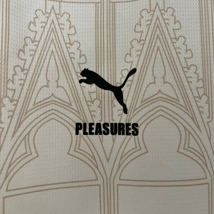 Milan 2024 off-white Puma x Pleasures Torcedor Masculina - Lançamento