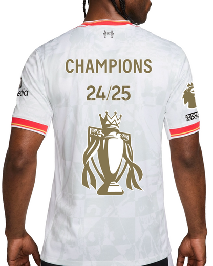 Liverpool Terceiro Uniforme Champions 24/25 - Troféu Gold