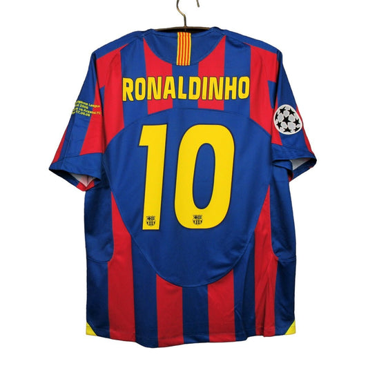 Barcelona Titular 05-06 UCL Ronaldinho #10