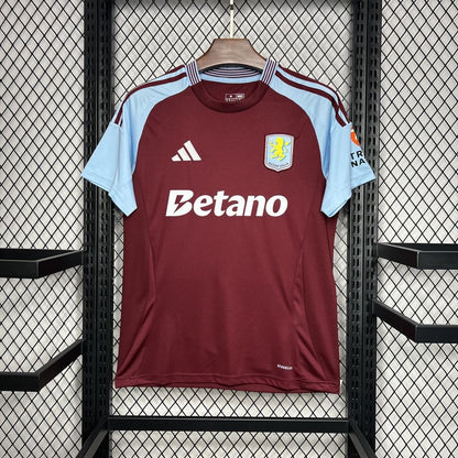 Aston Villa Titular 2024-25 Adidas Torcedor Masculina - Lançamento