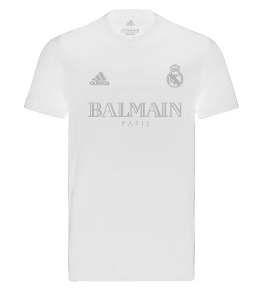 Camisa Real Madrid x Balmain Collab Branca Masculina